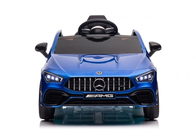 Auto a batteria Mercedes CLA 45s AMG blu metallizzato 4x4