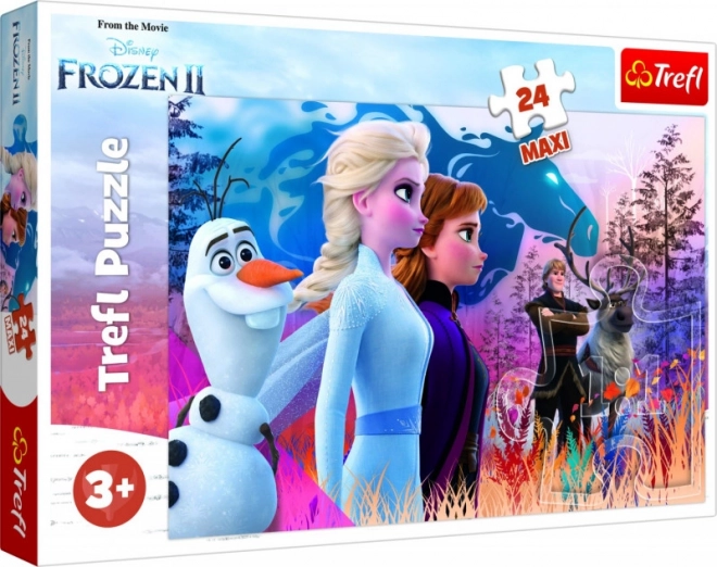 Puzzle Frozen 2 MAXI 24 pezzi con Puzzle Frozen 60 pezzi Gratis