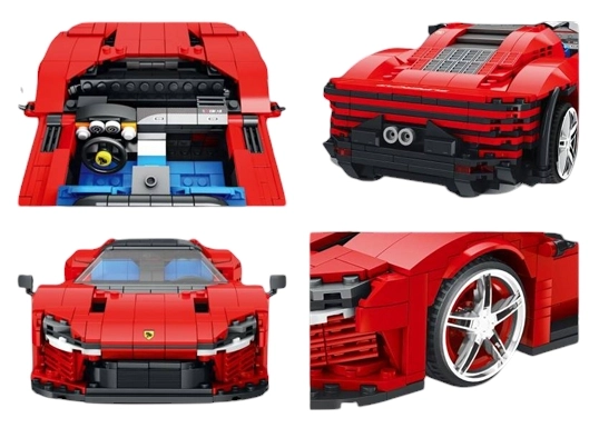 Set di Costruzioni Auto Sportiva Rossa