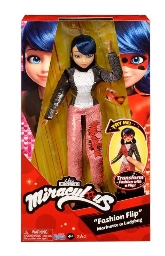 Bambola Miraculous Ladybug Fashion Flip