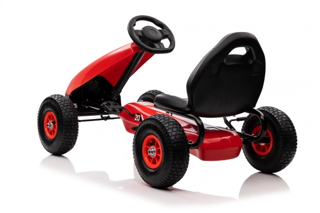 Gokart a pedali rosso