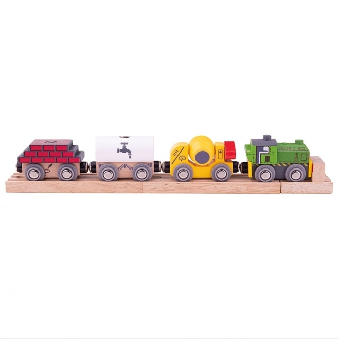 Treno da costruzione in legno Bigjigs Rail