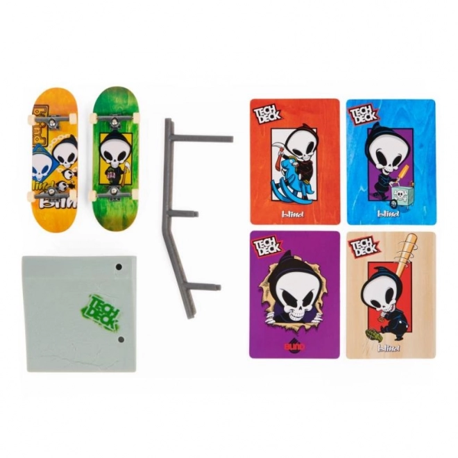 Tech Deck Fingerboard Con Ostacolo