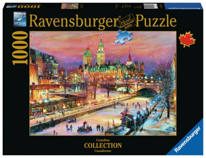 Puzzle Ravensburger Festival invernale a Ottawa 1000 pezzi