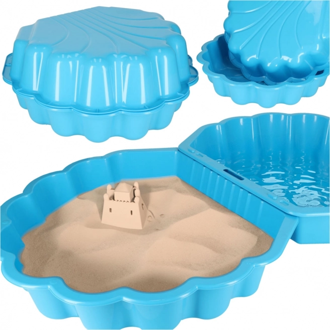 Piscina e sabbiera Muschelka Twins 2 in 1 blu