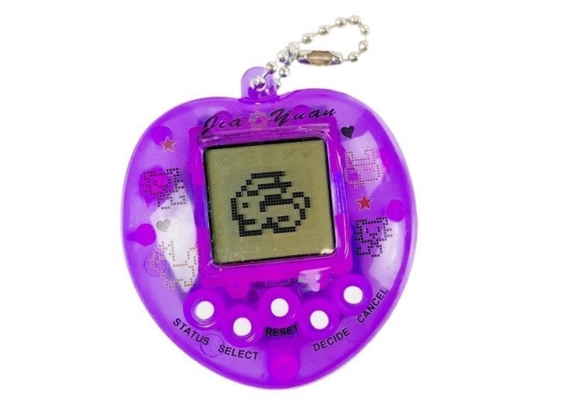 Gioco Elettronico Tamagotchi Viola con Catenina