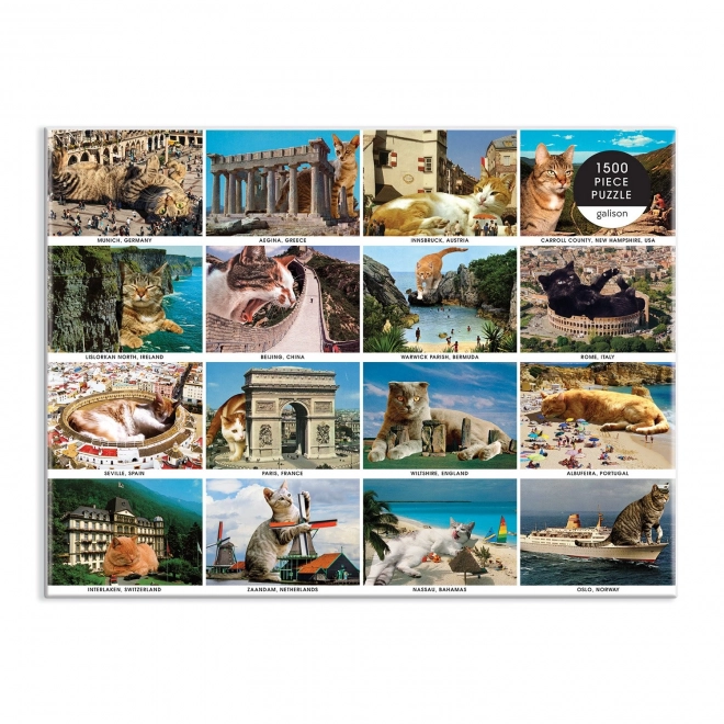 Puzzle Galison Gatti in Vacanza 1500 Pezzi