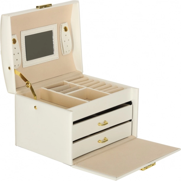 Portagioie bianco con cassetti