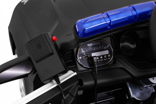 Auto elettrico per bambini GT Sport Polizia nero