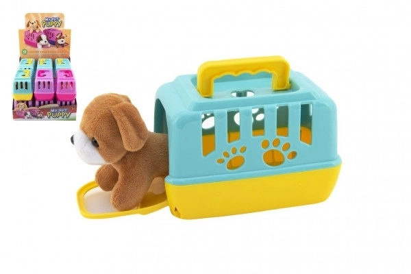 Cagnolino Peluche Con Box Portatile