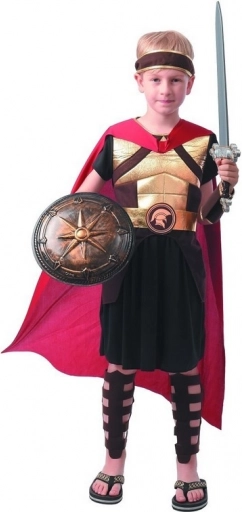 Costume di Carnevale Gladiatore per bambini taglia 120-130 cm