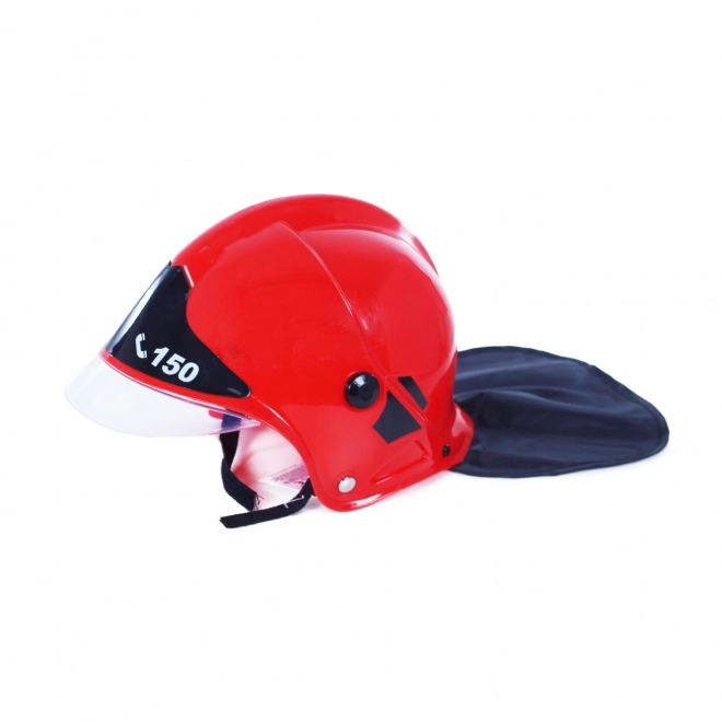 Casco da pompiere per bambini rosso