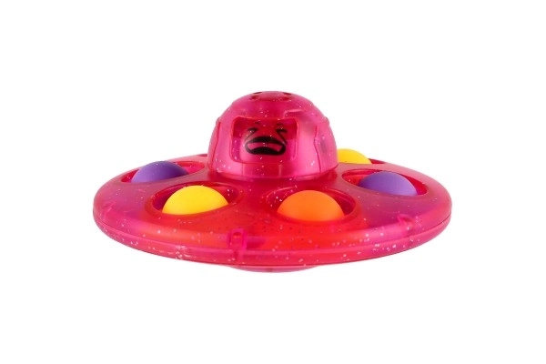 Spinner blaster con bolle in plastica 8cm