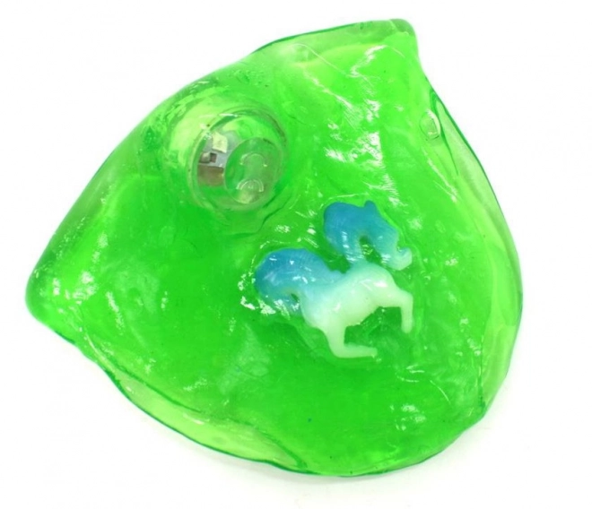 Slime luminoso nell'uovo Unicorno