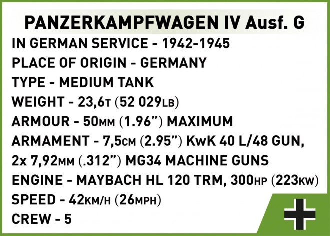 Panzerkampfwagen IV Ausf. G costruzione blocchi