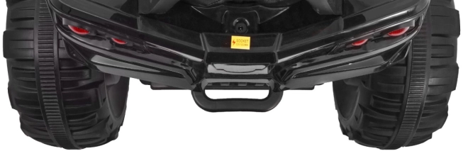 Quadriciclo a batteria per bambini nero/verde + ruote EVA + radio MP3 + LED + avvio lento