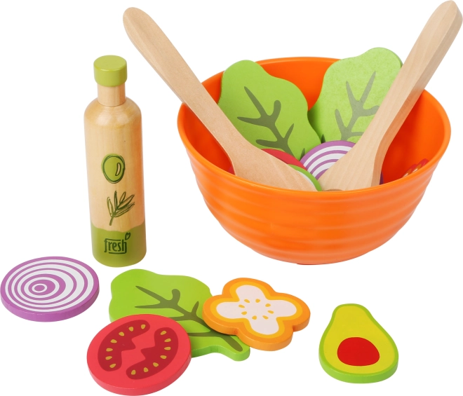 Preparazione realistica dell’insalata