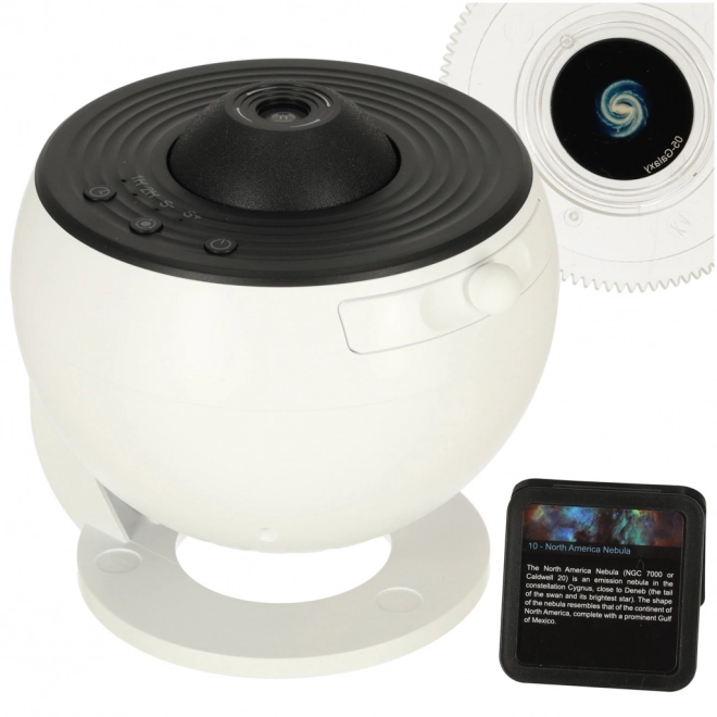 Proiettore stellare planetarium con LED e 12 dischi
