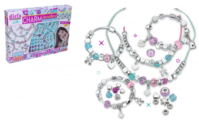 Set creazione braccialetti con perline