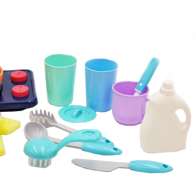 Woopie cucina per bambini con lavello rosa