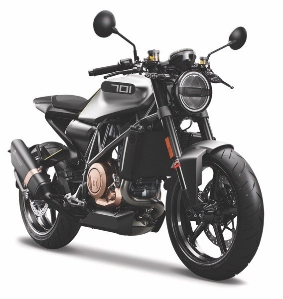 Modello in metallo della motocicletta Husqvarna Vitpilen 701 2018 1/18