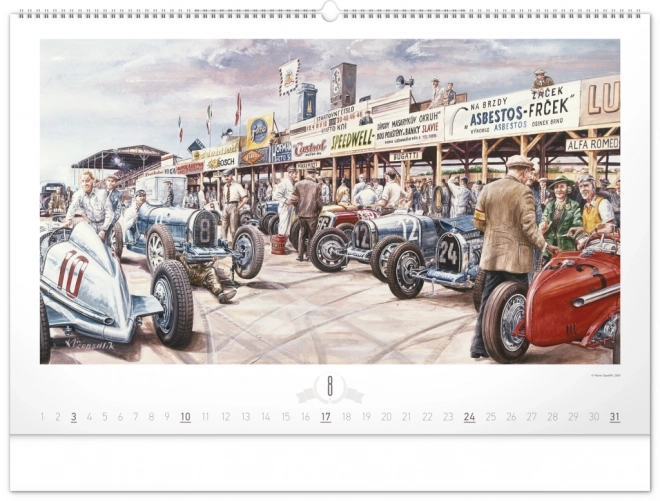 Calendario Murale Oldtimers di Václav Zapadlík 2025