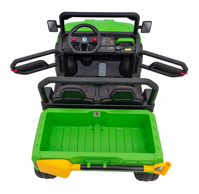 Auto Pick-Up Speed 900 pro bimbi Verdi + trazione 4x4 + pompa mobile + vano bagagli + telecomando + pala + LED audio