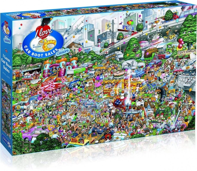 Puzzle 1000 pezzi Amo la vendita dal bagagliaio