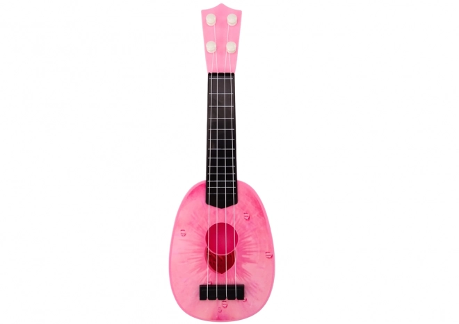 Ukulele per Bambini con Motivo di Pesca Rosa