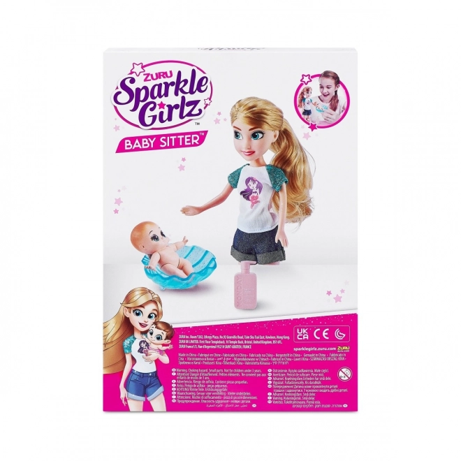 Set bambole Baby Sitter Sparkle Girlz