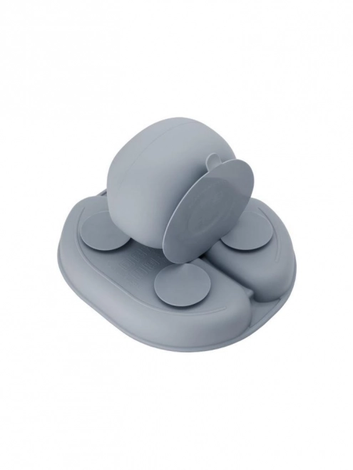 Set pasti di silicone per bambini MoMi Ami grigio