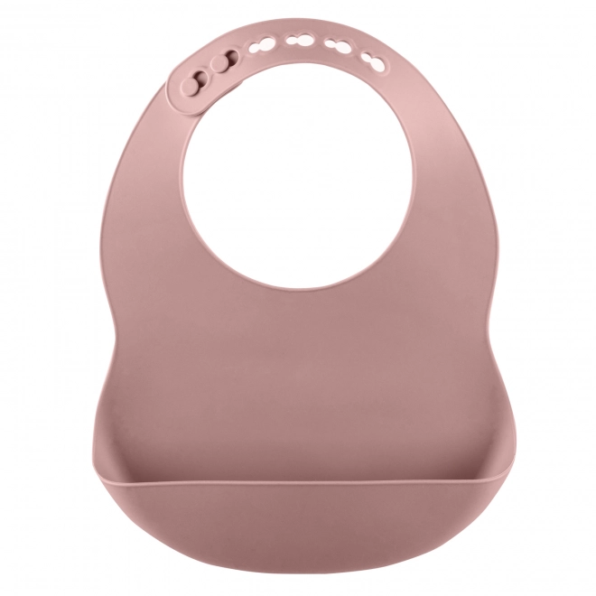 Bavaglino in silicone colore rosa antico