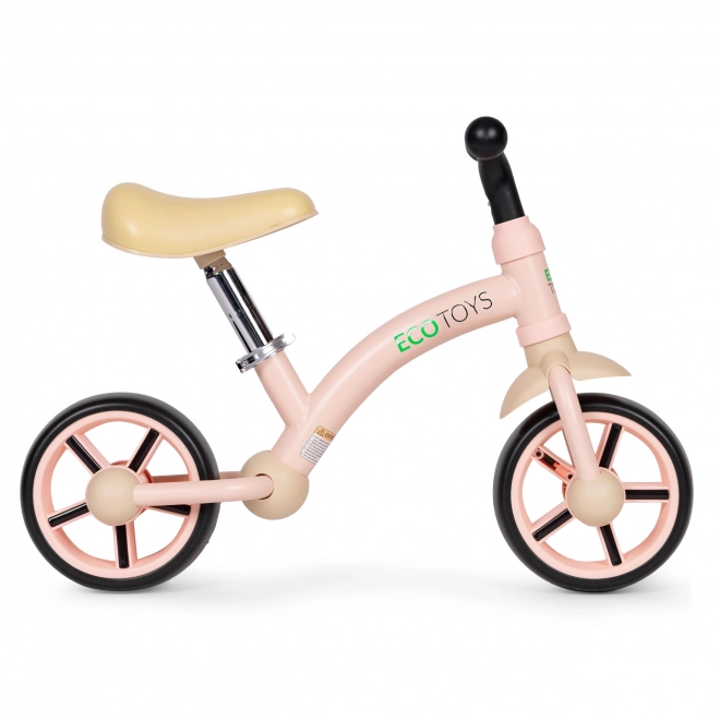Bicicletta senza pedali per bambini Ecotoys rosa