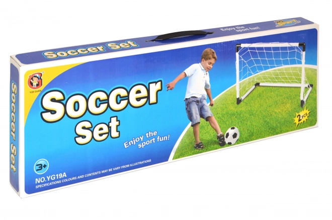 Set di due porte da calcio per bambini