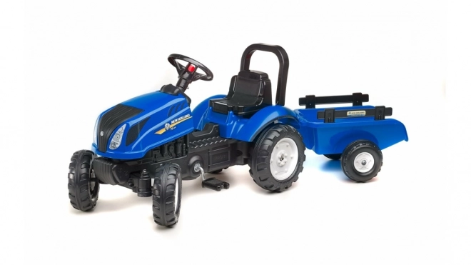 Trattore New Holland T6 con rimorchio