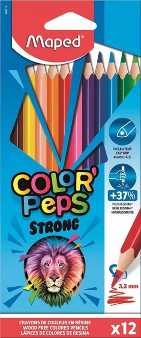 Pastelli colorati Maped Color'Peps Strong 12 pezzi