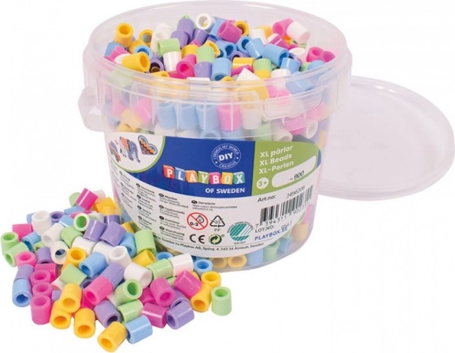 Perline da stirare XL pastel Playbox in secchiello - 900 pezzi