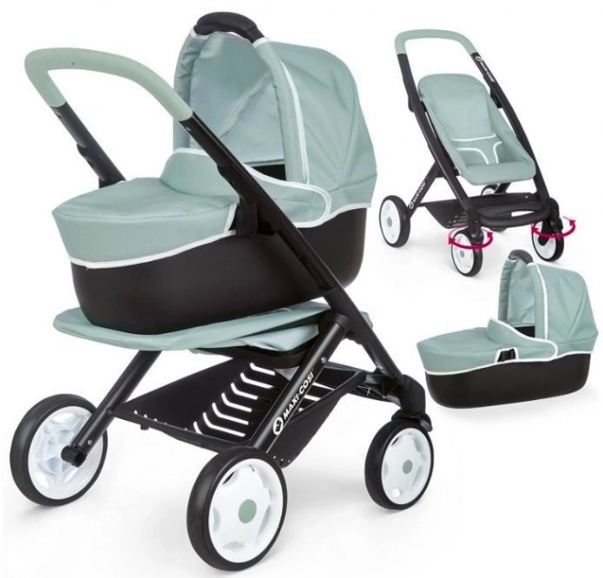 Kombinato Maxi Cosi passeggino per bambole grigio-verde