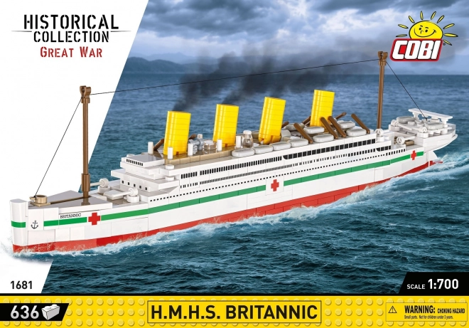 Modello HMHS Britannic in scala 1:700