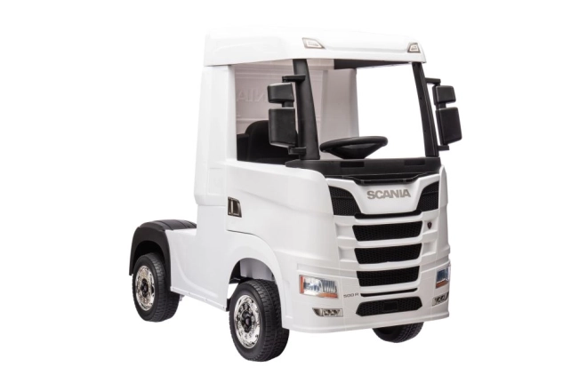 Auto giocattolo a batteria Scania bianco 4x4