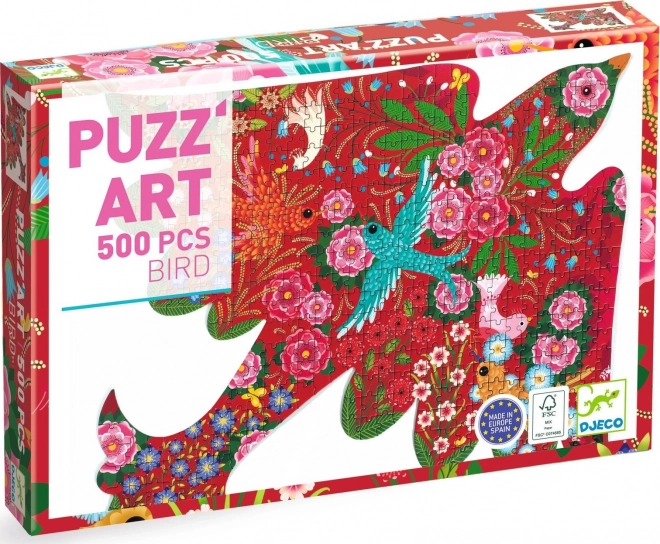 Puzzle sagomato Uccello 500 pezzi