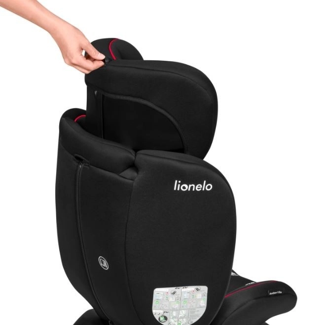 Seggiolino Auto Lionelo Bastiaan i-Size 40-150 cm, Nero Rosso