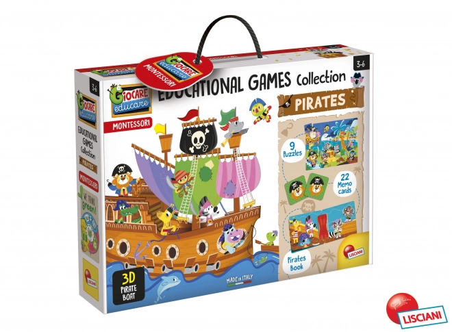 Collezione giochi educativi Pirati Montessori