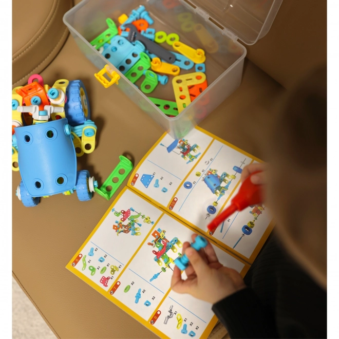 Set di costruzioni di veicoli per bambini 6 in 1