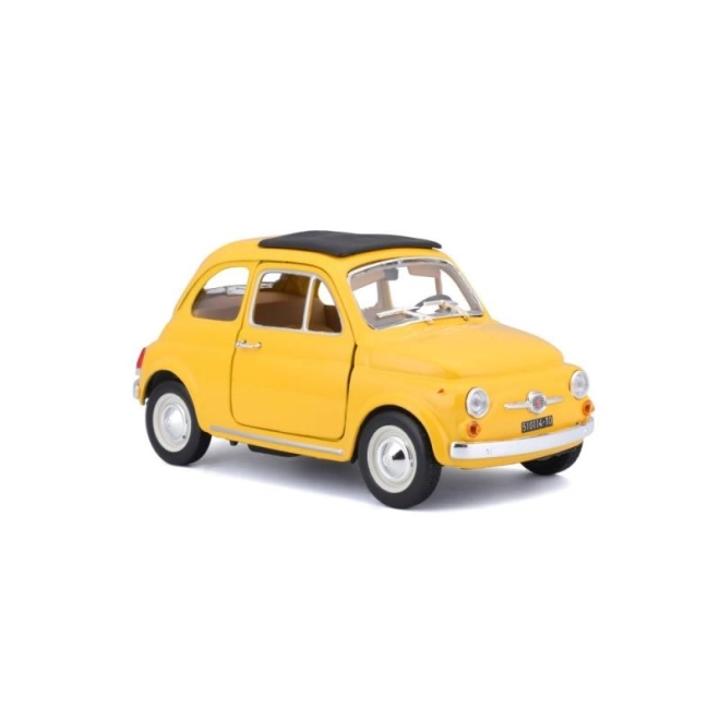 Modello Fiat 500 F 1965 in scala 1:24 giallo