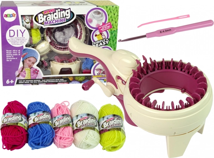 Set creativo per telaio da tessitura 5 colori di fili