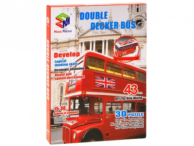 Puzzle 3D Autobus a Doppio Piano