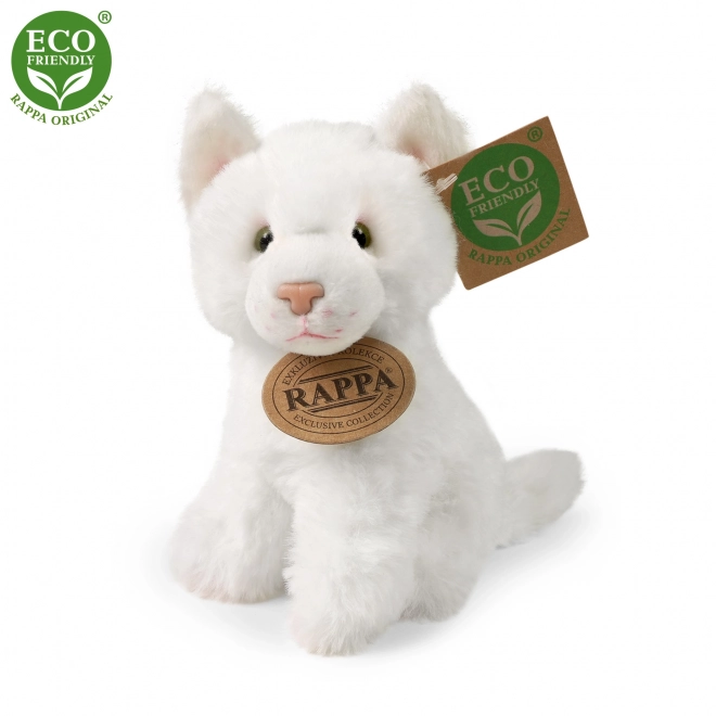 Gatto di peluche seduto eco-friendly 14 cm