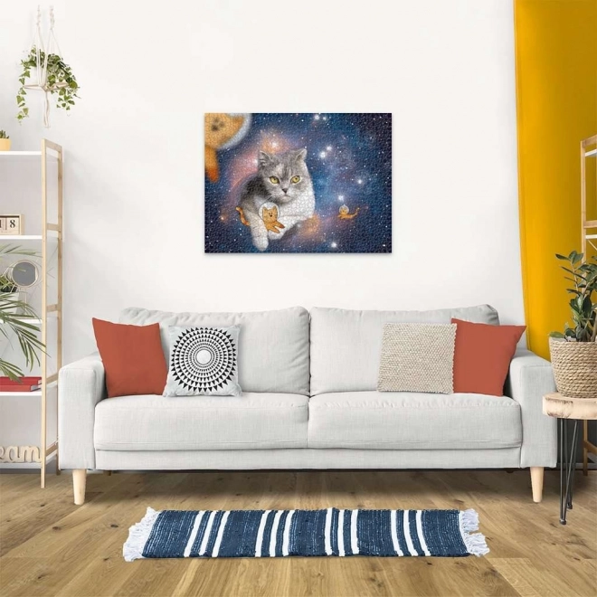 Puzzle Gatto nello spazio 1500 pezzi