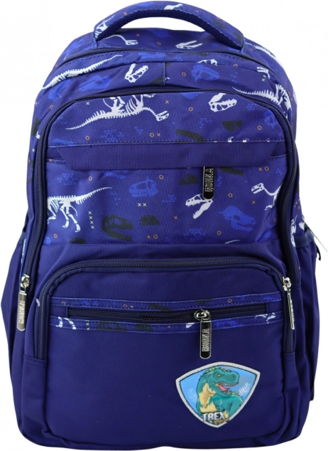 Zaino scolastico Dino T-Rex blu 20L